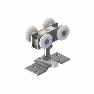 9824 - 4-Wheel Hanger with Top Mount Plate